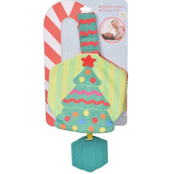 Sunny Days Christmas Tree Crinkle Book Plush Activity & Teether Baby Toy NEW - Picture 4 of 7